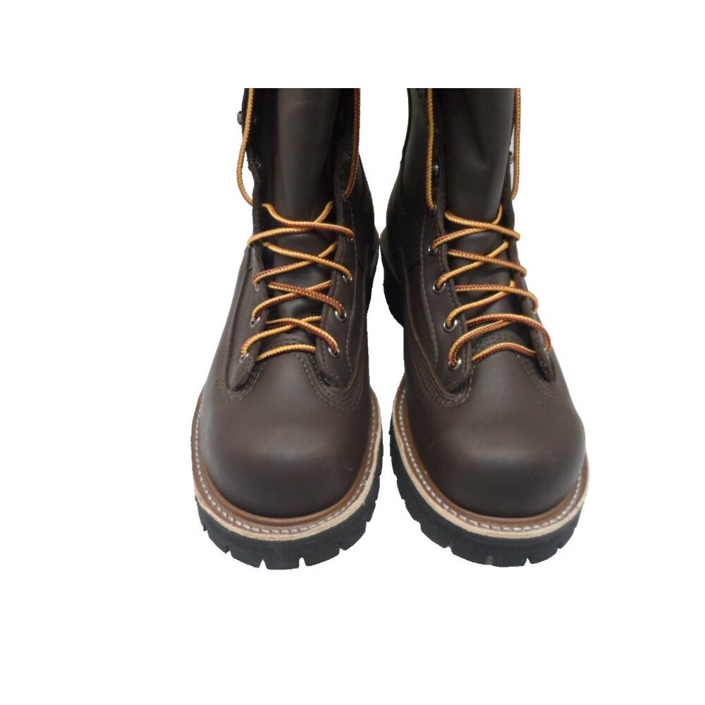 Hoffman Men's 600 CT 10" Leather Composite Toe Powerline Boots Brown Size 8D - Picture 6 of 7